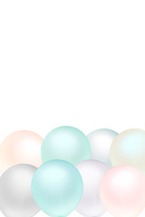 balloon color pastel for birthday and party