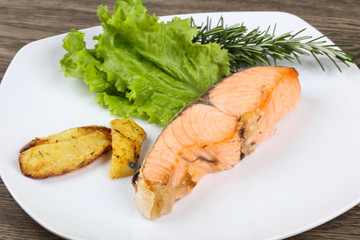 Baked salmon