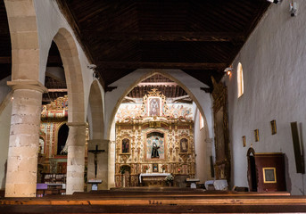 Mix of styles inside a 17th-century church