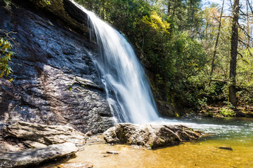 Rushing Waterfall in North Carolina