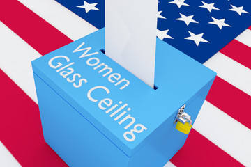 Women Glass Ceiling concept