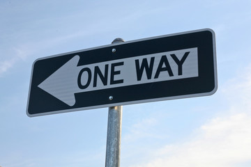 One way sign