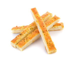 Bread sticks isolated on white background