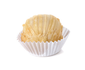 Chinese Pastry Mung Bean/ Chinese Festival Snack on White Background