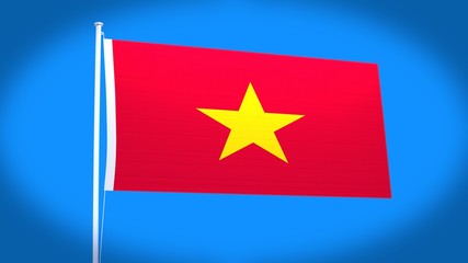 the national flag of Vietnam