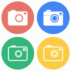 Photo icon set.