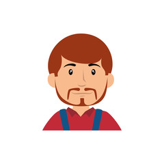 Worker man cartoon icon vector illustration graphic design icon vector illustration graphic design