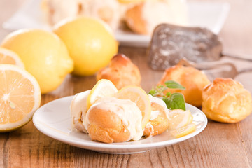 Lemon Profiteroles. 
