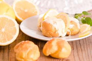 Lemon Profiteroles. 
