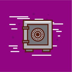 Fototapeta premium safe box money or economy related image vector illustration design 