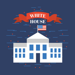 white house usa related image vector illustration design 