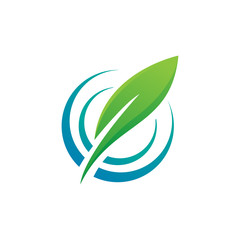 Fototapeta premium Eco spot logo template