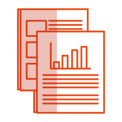 paper documents isolated icon vector illustration design