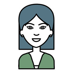 businesswoman avatar character icon vector illustration design