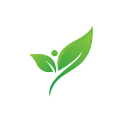 eco life logo template