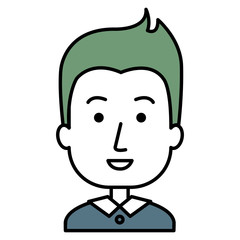 businessman avatar character icon vector illustration design