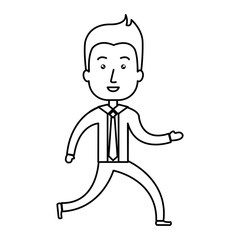 businessman avatar character icon vector illustration design