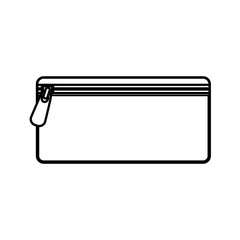 Pencil holder bag isolated icon vector illustration design