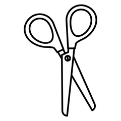 scissors sewing isolated icon vector illustration design