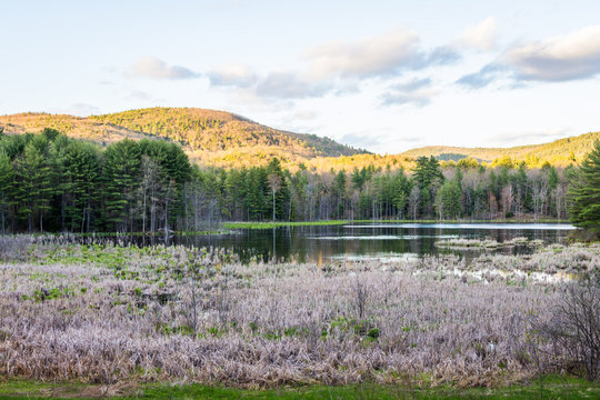 Indian Pond in Madame Sherri Forest in New Hampshire © Christian Hinkle