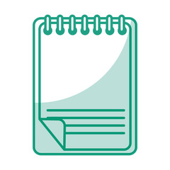 notebook school isolated icon vector illustration design