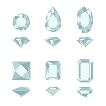 Diamond and gemstone shapes.
