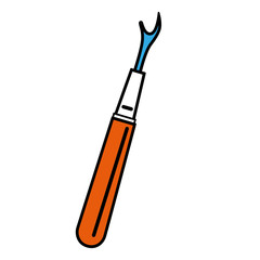 Crochet Hook isolated icon vector illustration design