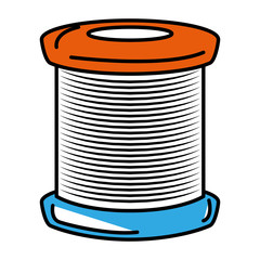 Sewing thread roll icon vector illustration design