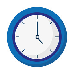 time clock isolated icon vector illustration design
