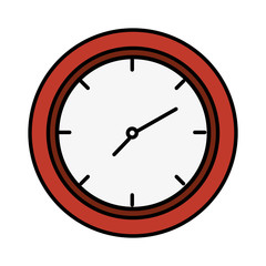 time clock isolated icon vector illustration design
