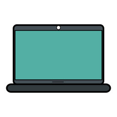 computer laptop isolated icon vector illustration design