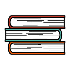 text books isolated icon vector illustration design