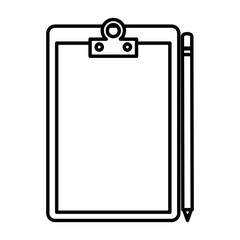 clipboard paper isolated icon vector illustration design