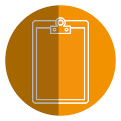 clipboard paper isolated icon vector illustration design