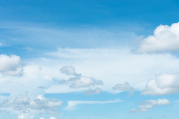 Sky with white clouds