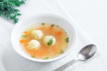 Matzoh ball soup