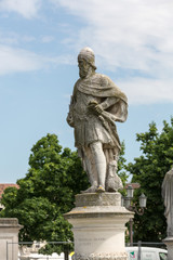 Fototapeta na wymiar Statue on Piazza of Prato della Valle, Padova, Italy.