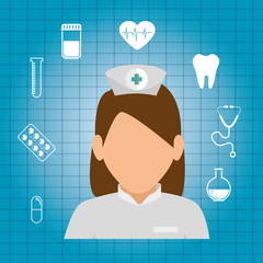 professional doctor avatar character vector illustration design