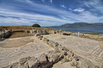 Rovine di Nora. Mosaici romani