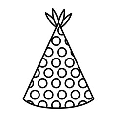 hat party isolated icon vector illustration design