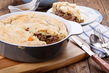 Homemade meat pie