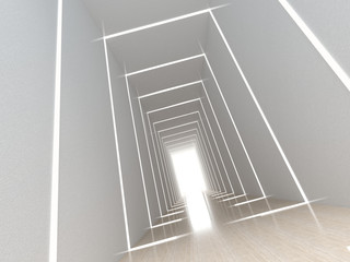 Obraz premium modern empty room with Light