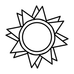sun light isolated icon vector illustration design
