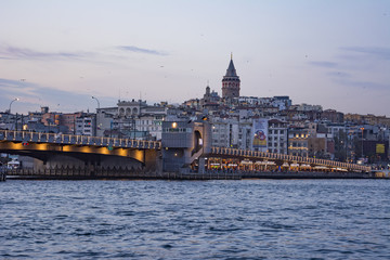 Obraz premium Tramonto sul Bosforo, Istanbul