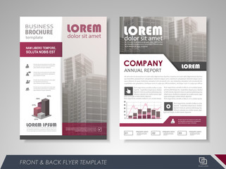 Brochure layout design template