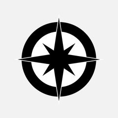 Compass on background.Vector