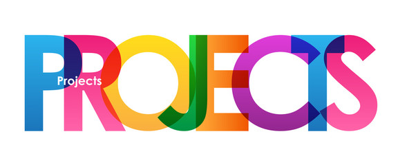 PROJECTS Vector Letters Icon 