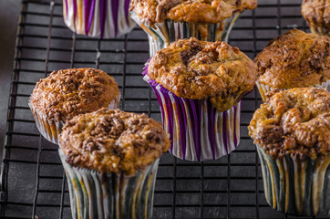 Banana wholegrain muffins