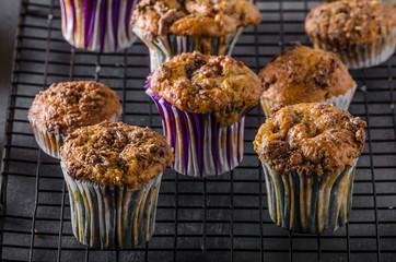 Banana wholegrain muffins