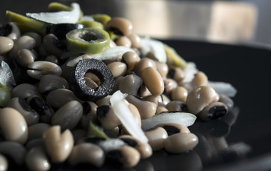 Black eyed pea salad - fresh Mediterranean mix
